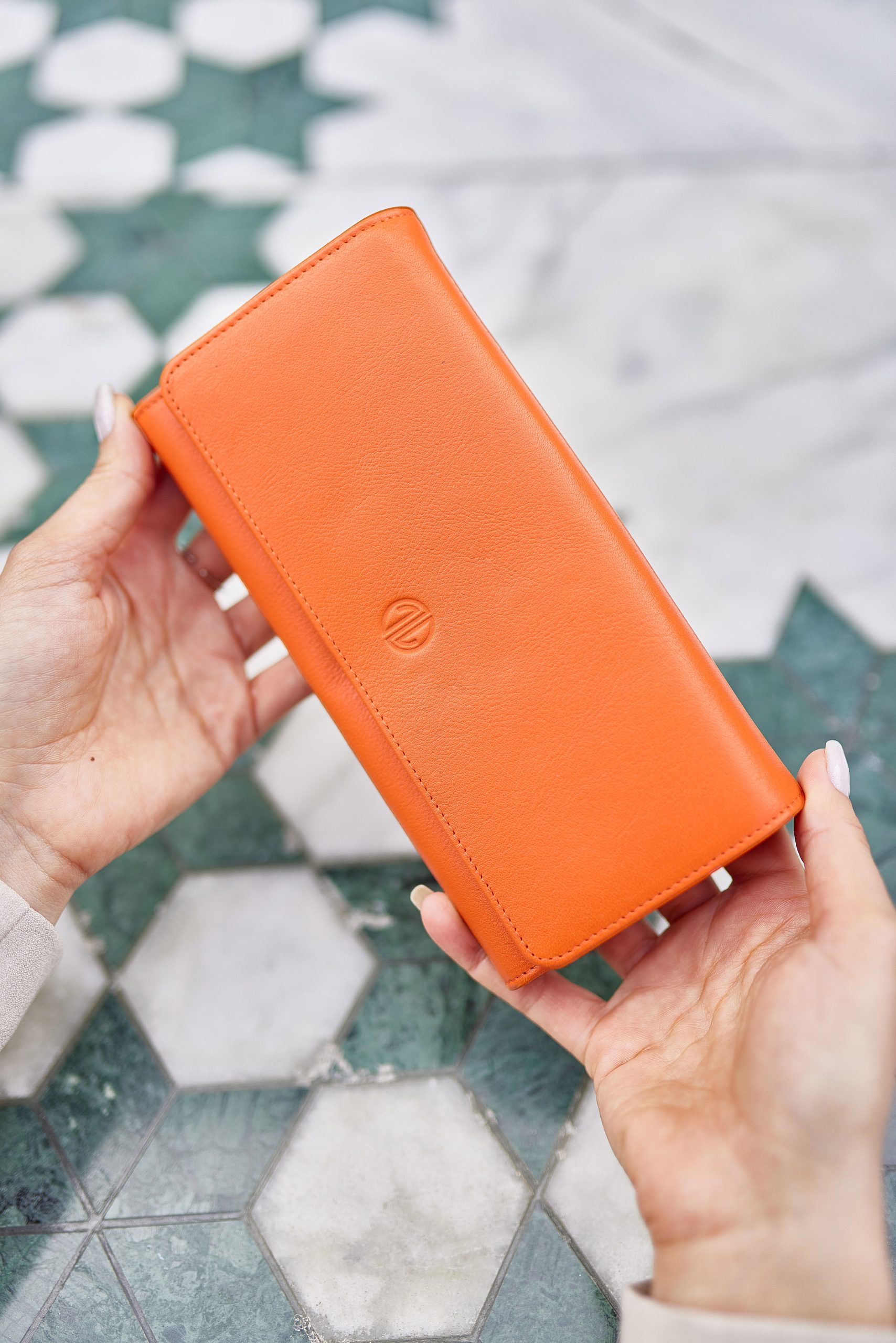 Amsterdam Orange Leather Women s Wallet