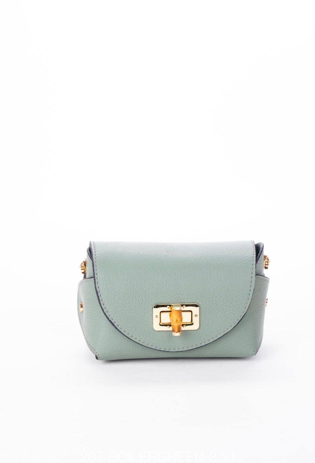 FLORENCE Green Leather Women's Shoulderbag - Darius Leather